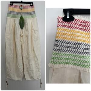 Farm Rio Hight Waist Pants in Off White